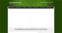 Desktop Screenshot of floridawildliferemoval.net
